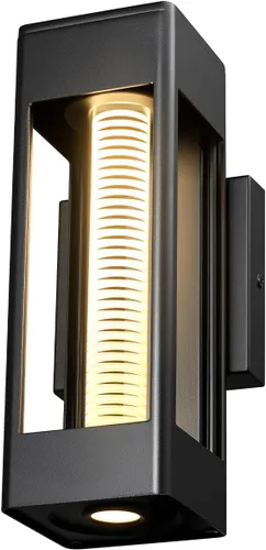 Miniatura 14 de Aplique de pared Globe Electric 44227 para exterior, aplique de pared exterior con LED integrado de 8,5 W, 44359