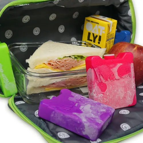 Miniatura 2 de WORLD-BIO Mini bolsas de hielo para loncheras, 8 paquetes fríos reutilizables delgados para bolsas de almuerzo y enfriadores de niños, almohadillas