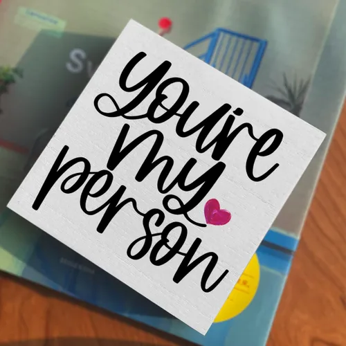 Miniatura 4 de Cartel de madera con cita de la amistad, caja de madera, estilo rústico de granja, con texto en inglés "You Are My Person", placa de bloque