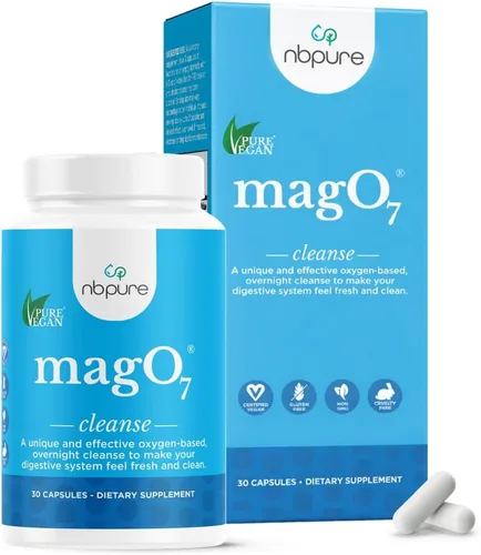 nbpure MagO7 - Limpieza y desintoxicación natural de colon - Alivio ocasional del estreñimiento, suavizante de heces y apoyo de hinchazón para