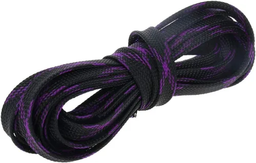 Miniatura 35 de Aicosineg Funda de cable trenzado flexible de PET de 16 pies de ancho de 0.5 pulgadas de ancho, funda de malla de alambre flexible para TV, audio