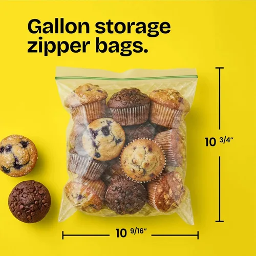Miniatura 4 de Bolsas de plástico para almacenamiento de alimentos Glad Flex'N Seal, de galón, 35 unidades (el paquete puede variar)