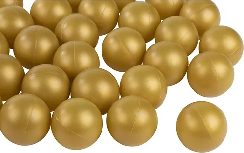 Pelotas de ping pong de plástico doradas – Cerveza Pong y accesorio de tenis de mesa para jugar al pingpong – Manualidades y decoración de fiestas