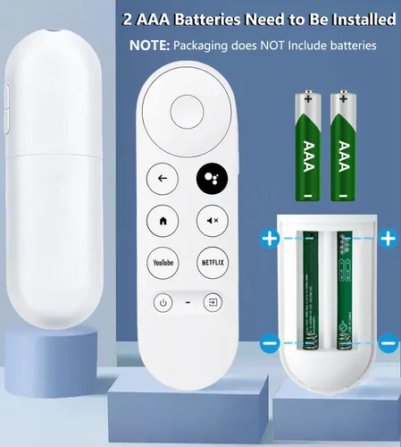Miniatura 5 de Control remoto de voz actualizado para Google Chromecast 4k Snow TV, G9N9N Control remoto de repuesto para Google TV, GA01920-US, GA01409-US