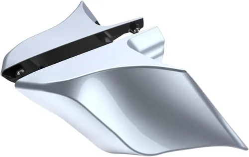 Miniatura 92 de Advanblack Barracuda - Cubiertas laterales estiradas plateadas (brillantes), paneles extendidos para Harley Touring Street Glide Road Glide Electra