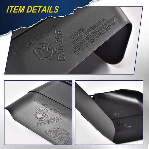 Miniatura 6 de CHEDA Protector deflector de 42 pulgadas con hardware de montaje compatible con Craftsman 130968 532130968, color negro