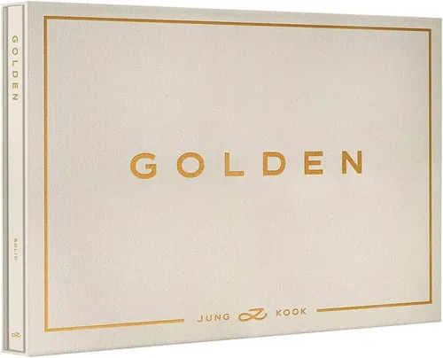 BTS : JUNGKOOK GOLDEN (versión sólida) 1er álbum en solitario CD+póster+tarjeta fotográfica+etiqueta de símbolo+postal+libro de fotos+sobre