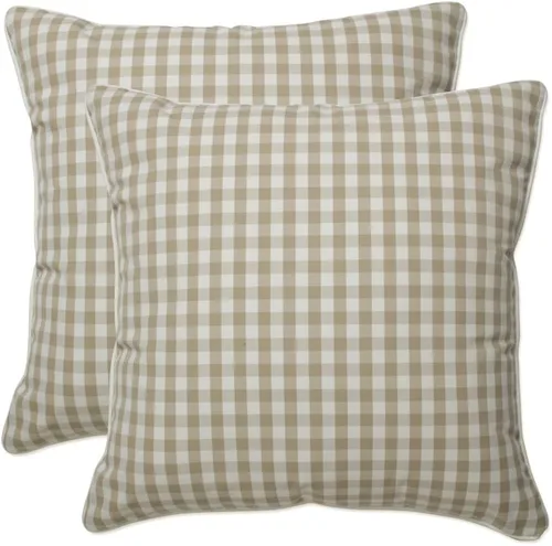 Miniatura 16 de Pillow Perfect Almohadas lumbares mate Anderson para exteriores/interiores, 11.5 x 18.5 pulgadas, color negro, paquete de 2