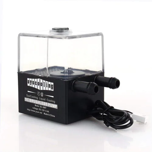 Miniatura 8 de CPU CPU Sc-400T Dc 12V bomba de enfriamiento de agua ultra silenciosa 4W depósito .300L/H para PC CPU sistema de refrigeración líquida