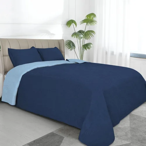 Miniatura 18 de Easy-Going - Juego de colcha reversible tamaño king con 1 colcha y 2 fundas de almohada, colcha de cama suave, edredón de microfibra liviano Gris