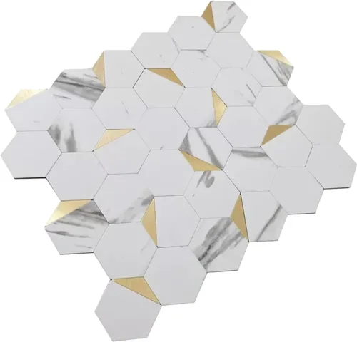 Miniatura 7 de Azulejo hexagonal para despegar y pegar (muestra de muestra: 5 x 4 pulgadas)