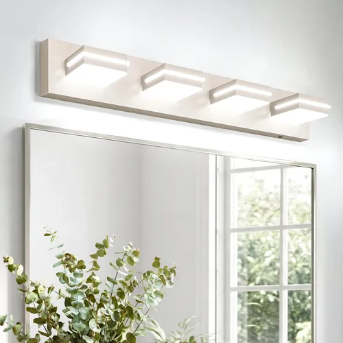 Miniatura 18 de VOLISUN 5CCT Lámparas de Baño sobre Espejo, Regulables, Cabezal Giratorio 360°, 24 pulgadas, 3 Lámparas de Tocador de Baño, Luces LED de Tocador