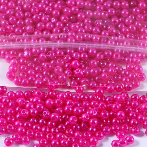 Miniatura 30 de 1970 piezas Cuentas de Perla para Hacer Joyas, 6 Tamaños con Agujero para Pulseras, Collares, Aretes, Kit de Manualidades DIY, Regalos para Mujeres