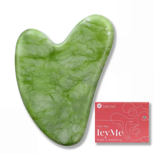 BAIMEI IcyMe Gua Sha Herramientas faciales Masajeador facial para el cuidado de la piel, relajación y reducir las arrugas y la hinchazón,