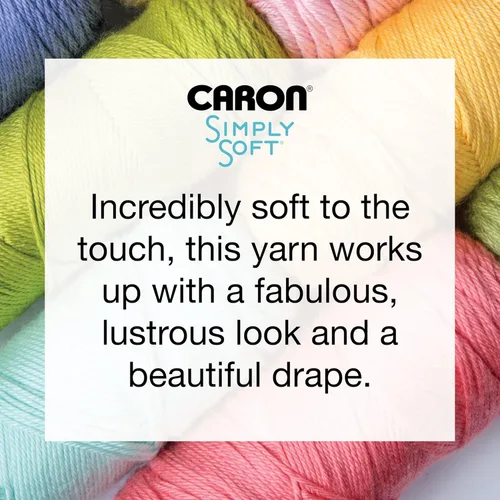 Miniatura 3 de Caron Simply Soft - Hilo verde militar, paquete de 3 unidades de 6.00 oz/6 onzas, 100% acrílico, peinado #4 (mediano), 315 yardas, tejido/ganchillo