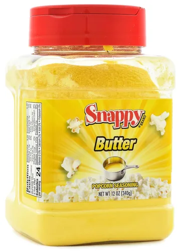 Miniatura 3 de Snappy Condimento para palomitas de maíz, 12 onzas, estuche de 12 unidades, sabor audaz a mantequilla y sal, sin MSG añadido