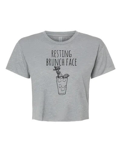 Miniatura 18 de Sweet Carrot Lime, Cute Women's Screen Printed Crop Tee, Shirts With Sayings, Heather Gray or Gold (L, Heather Gray)