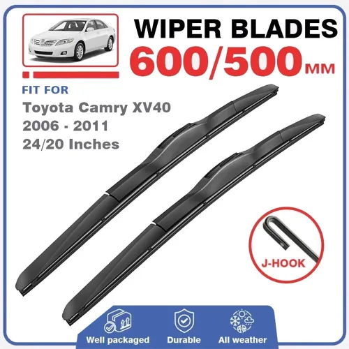 Miniatura 2 de Escobillas híbridas para limpiaparabrisas delantero compatible con Toyota Camry XV40 2006-2011 para parabrisas de ventana de automóvil, cepillos