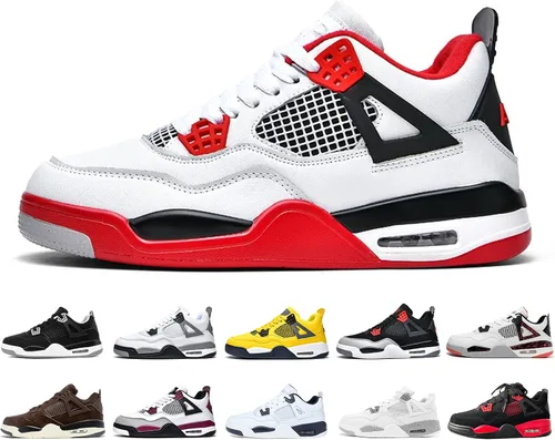 Hoaeiewds Zapatos de baloncesto retro de moda de tendencia para niños grandes, zapatos deportivos para niños casuales al aire libre, zapatillas de