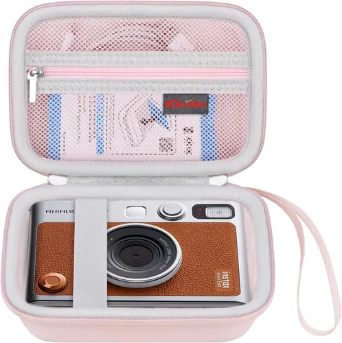Elonbo Estuche de transporte para cámara instantánea Fujifilm Instax Mini EVO/cámara híbrida de película instantánea EVO, 2 en 1 portátil mini