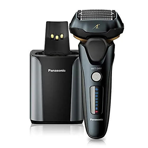 Panasonic Arc5 ES-LV97-K - Maquinilla de afeitar eléctrica para hombre + lámina exterior de repuesto WES9173P, afeitadora y recortadora de 5
