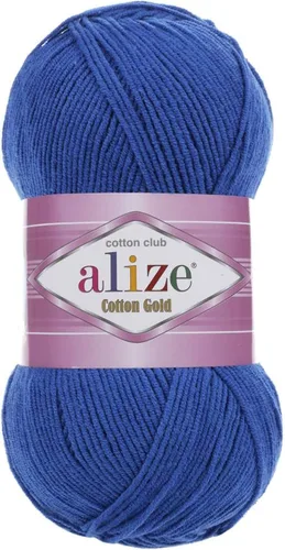 Miniatura 37 de 55% algodón 45% acrílico Alize Cotton Gold Yarn 1 madeja/bola 3.53 oz 360 yardas (1-crema)