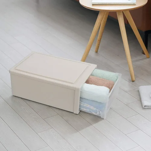 Miniatura 2 de Cajón apilable de 12 cuartos de galón, 1 paquete de cajones apilables de escritorio de plástico