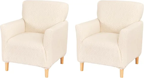 Miniatura 36 de FUANGUI Funda para Sillón de Banquete con Brazos Fundas para Sillas Elásticas Funda para Sillón Club Funda Suave para Sillón Sofá Cubiertas 03