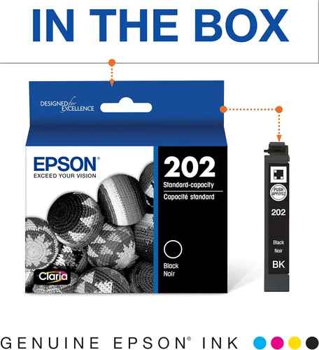 Miniatura 6 de Epson T202 Claria - Tinta de capacidad estándar negro y color - Paquete combinado de cartuchos y T202 Claria - Tinta de capacidad estándar negra