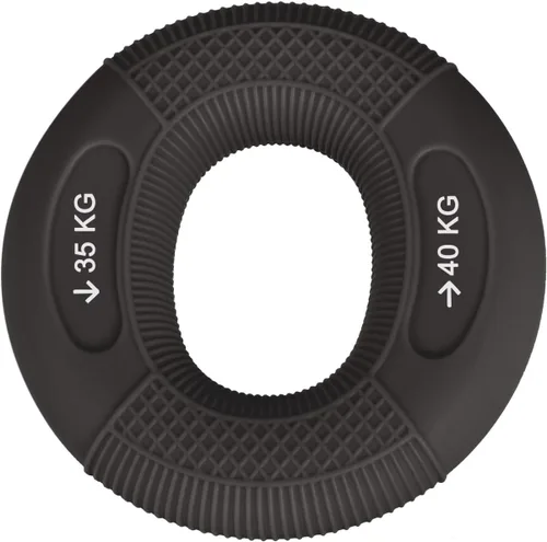 uxcell Entrenador de fuerza de agarre de mano, 3 pulgadas, 77.2-88.2 lbs (77-88 libras), anillos de silicona para antebrazos de dedos, exprimidor de