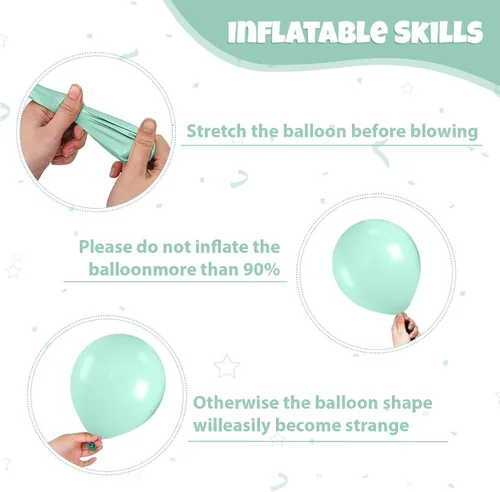 Miniatura 14 de Globos rosados y morados, 50 unidades de 12 pulgadas, globos de confeti, globos de látex metálicos rosados y morados con cinta, globos de fiesta