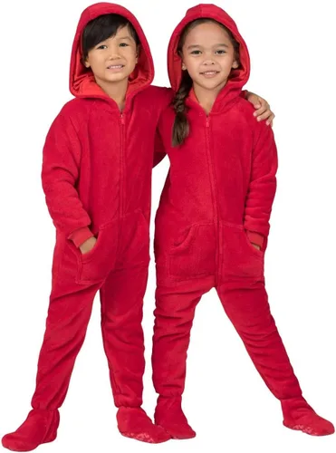 Miniatura 5 de Footed Pajamas - Enterizo con capucha a juego para la familia Suéteres de una pieza para niños, niñas, hombres, mujeres y mascotas, unisex, Candy