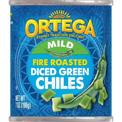 Miniatura 13 de Ortega Chiles verdes en cubitos, calientes, 4 onzas (paquete de 24)
