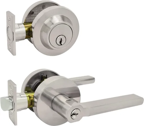 Miniatura 7 de Nuk3y Thor Series Slim Round Modern Contemporary (cerrojo de seguridad [cilindro único], negro mate)