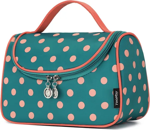 Miniatura 8 de Yeiotsy - Bolsa para cosméticos, neceser, para viaje, a lunares Estuche de maquillaje para mujer, Rojo Clásico), 6970092208278