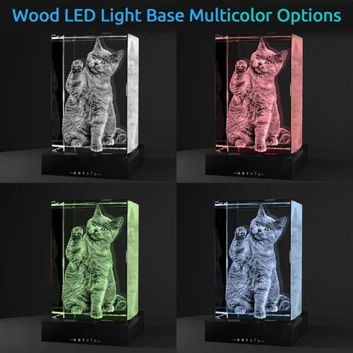 Miniatura 3 de ArtPix 3D Foto de cristal de alta calidad, regalos personalizados para mujeres, esposa, ella, él, hombres, marido, abuela, gran regalo personalizado