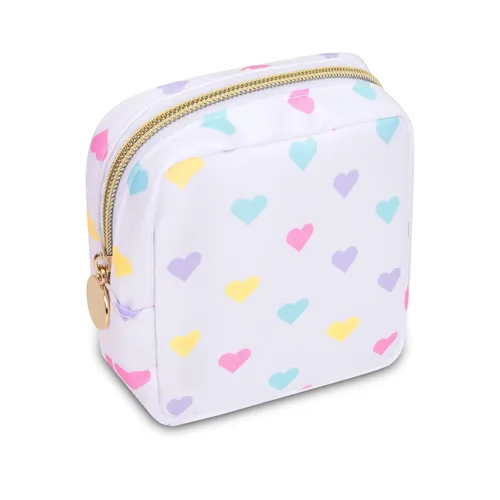 Miniatura 10 de Estuche pequeño para lápices y maquillaje para bolso, lindo estuche de lápices, bolsa de pinceles de maquillaje de nylon con cremallera, estuche