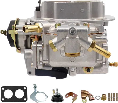 Miniatura 7 de Carburador de 2 barriles 38/38 para Weber 38 x 38 4 CYL estrangulador eléctrico compatible con BMW VW Ford Jeep Toyota Pickup, para Fiat Renault