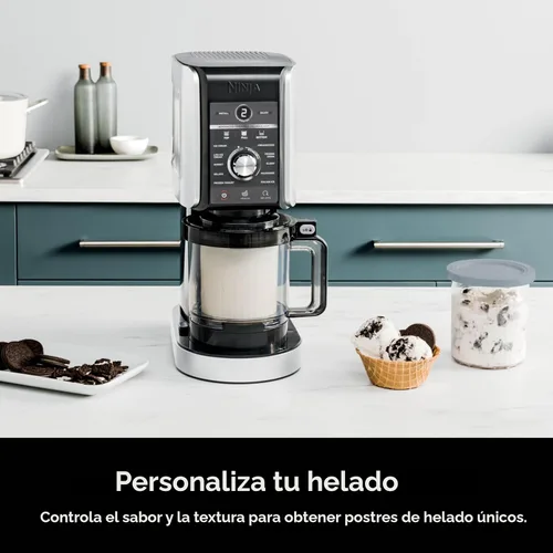 Miniatura 4 de Ninja CREAMi Deluxe - Máquina para hacer helados y postres congelados, incluye (4) recipientes de tamaño familiar de 24 oz, para helado, sorbete