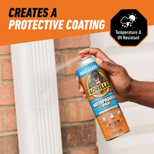 Miniatura 5 de Gorilla Aerosol blanco impermeable para parchar y sellar Transparente