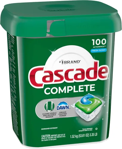 Miniatura 13 de Cascade Cápsulas completas para lavavajillas, detergente para lavavajillas, tabletas de detergente para platos, frescas, 103