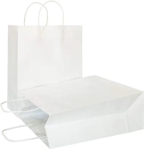 Miniatura 67 de AZOWA Bolsas de regalo mini de papel kraft con asas (Azul claro, 4x2.4x6, 25 piezas)