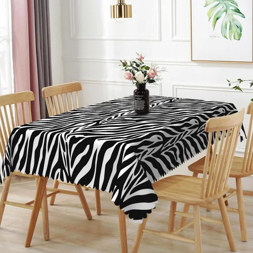 Miniatura 13 de Mantel rectangular de 60 x 120 pulgadas, estampado de pájaros en ramas, mantel decorativo impermeable y resistente a las manchas, para cocina