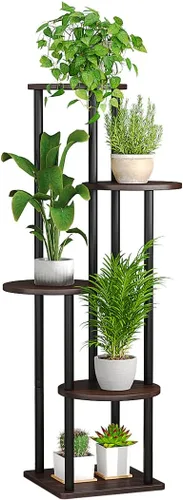 Miniatura 8 de AZERPIAN - Soporte para plantas de 3 niveles, estante de metal para plantas de interior, para múltiples plantas, soportes de esquina para flores