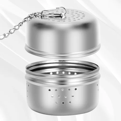Miniatura 3 de Leden Infusor de bola de té para té suelto, colador de acero inoxidable con gancho de cadena, más pronunciado para taza, taza