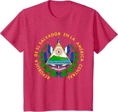 Miniatura 78 de Camiseta con diseño de emblema de la bandera de El Salvador