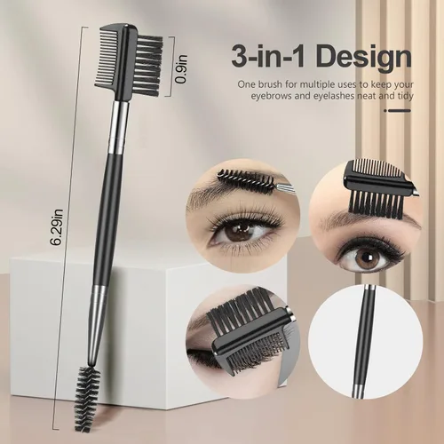 Miniatura 4 de SWEET VIEW Cepillo para cejas, separador de pestañas, peine de cejas y carrete de pestañas, herramientas profesionales de maquillaje de ojos