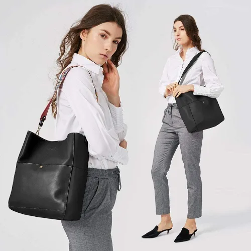 Miniatura 3 de BOSTANTEN - Bolsos de piel para mujer, con cierre RFID, cierre de cremallera, tarjetero para teléfono