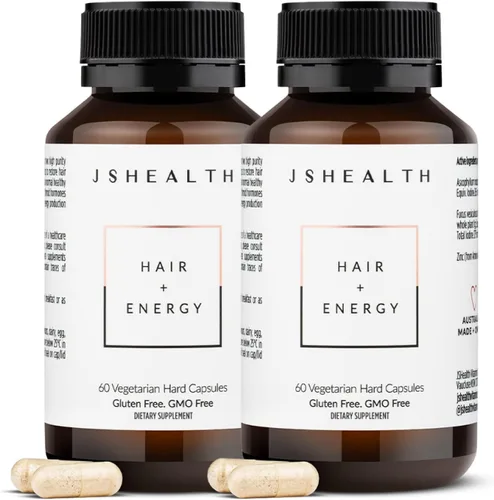 Miniatura 10 de JSHealth Vitaminas Fórmula para el Cabello y Energía - Suplemento de Apoyo para el Cabello y el Cuero Cabelludo con Yodo y Zinc - 30 Cápsulas