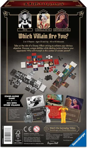 Miniatura 7 de Ravensburger Disney Villainous - Perfectly Wretched - Únete a los personajes de Disney Pete, Cruella De Vil o Madre Gothel - Juega como juego